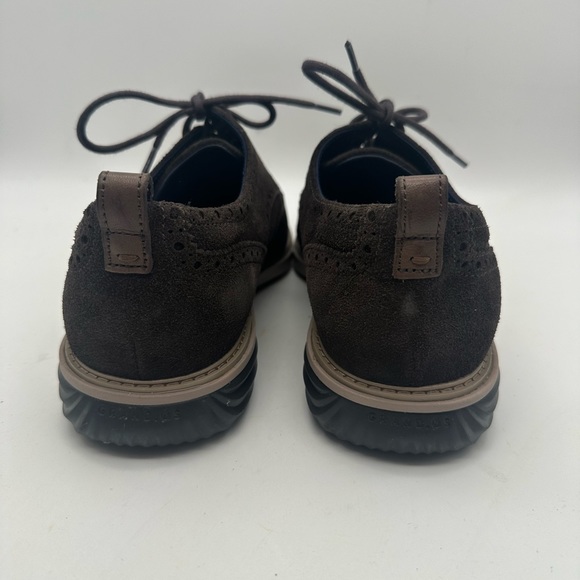 BRAND NEW Cole Haan Grand Evolution Brown Wingtip Oxford Suede C27394 Size 9.5 M - Picture 8 of 8